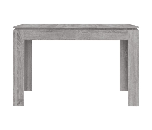 Mesa de comedor madera de ingeniería Sonoma gris 120x60x76 cm