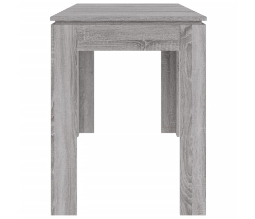 Mesa de comedor madera de ingeniería Sonoma gris 120x60x76 cm