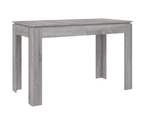 Mesa de comedor madera de ingeniería Sonoma gris 120x60x76 cm