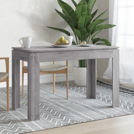 Mesa de comedor madera de ingeniería Sonoma gris 120x60x76 cm