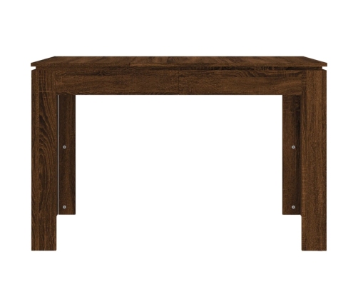 Mesa de comedor madera de ingeniería marrón roble 120x60x76 cm