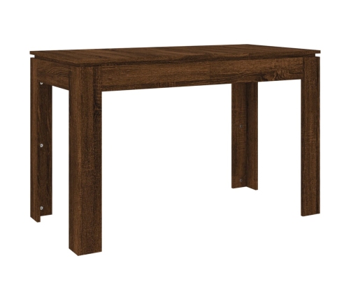 Mesa de comedor madera de ingeniería marrón roble 120x60x76 cm