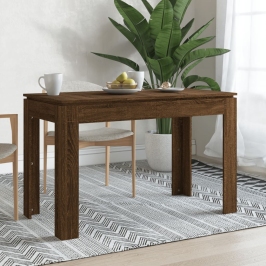 Mesa de comedor madera de ingeniería marrón roble 120x60x76 cm