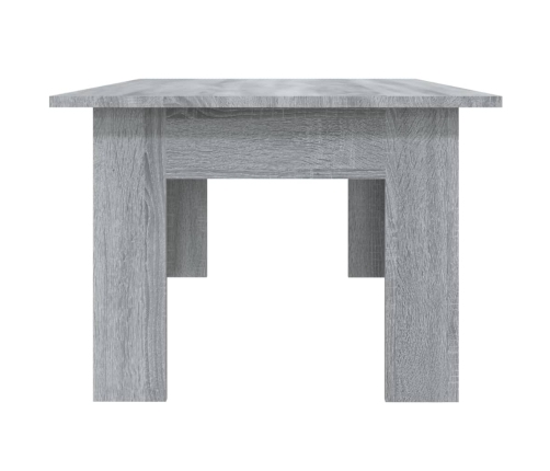 vidaXL Mesa de centro de madera contrachapada gris Sonoma 100x60x42 cm