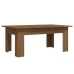 Mesa de centro madera contrachapada marrón roble 100x60x42 cm