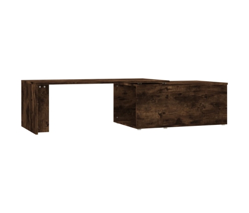 Mesa de centro madera contrachapada roble ahumado 150x50x35 cm