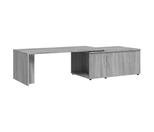 Mesa de centro de madera contrachapada gris Sonoma 150x50x35 cm