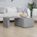 Mesa de centro de madera contrachapada gris Sonoma 150x50x35 cm