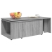 Mesa de centro de madera contrachapada gris Sonoma 150x50x35 cm