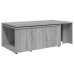 Mesa de centro de madera contrachapada gris Sonoma 150x50x35 cm