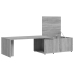 Mesa de centro de madera contrachapada gris Sonoma 150x50x35 cm