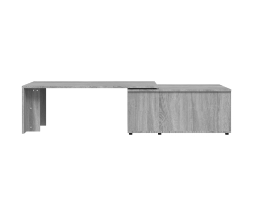 Mesa de centro de madera contrachapada gris Sonoma 150x50x35 cm