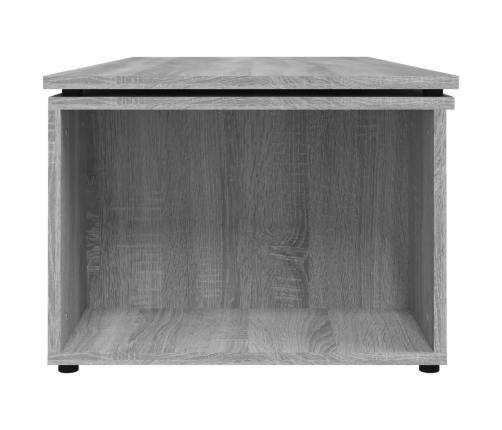 Mesa de centro de madera contrachapada gris Sonoma 150x50x35 cm