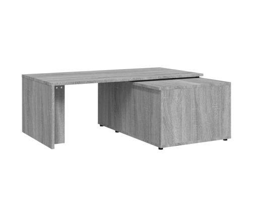 Mesa de centro de madera contrachapada gris Sonoma 150x50x35 cm