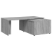 Mesa de centro de madera contrachapada gris Sonoma 150x50x35 cm