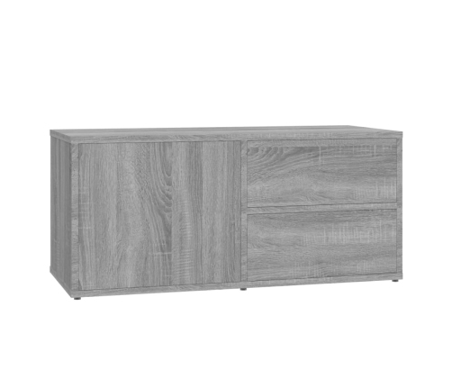 Mueble de TV madera contrachapada gris Sonoma 80x34x36 cm