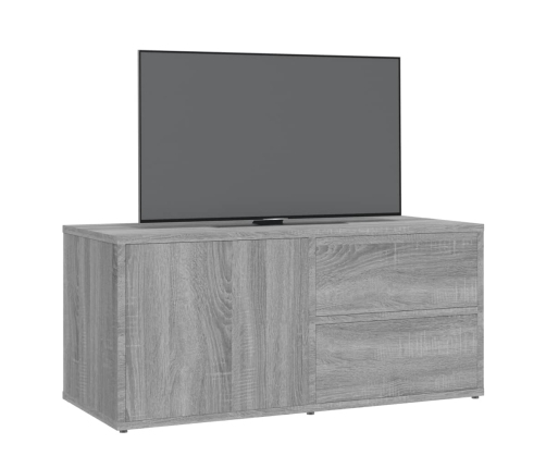 Mueble de TV madera contrachapada gris Sonoma 80x34x36 cm