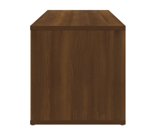 Mueble de TV madera contrachapada roble marrón 80x34x36 cm