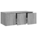 Mueble de TV madera contrachapada gris Sonoma 80x34x30 cm