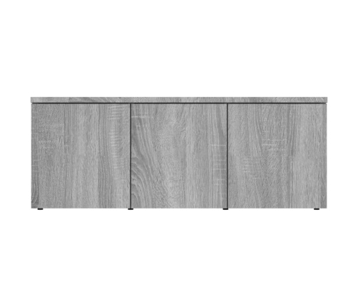 Mueble de TV madera contrachapada gris Sonoma 80x34x30 cm