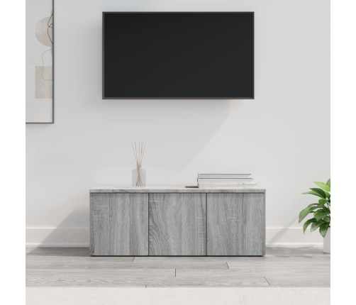 Mueble de TV madera contrachapada gris Sonoma 80x34x30 cm