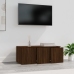 Mueble TV madera contrachapada color marrón roble 80x34x30 cm