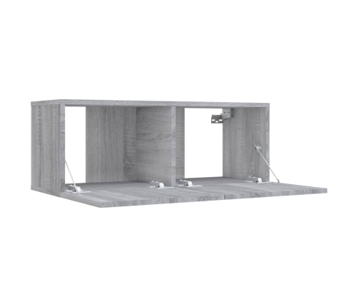 Mueble para TV madera de ingeniería gris Sonoma 80x30x30 cm