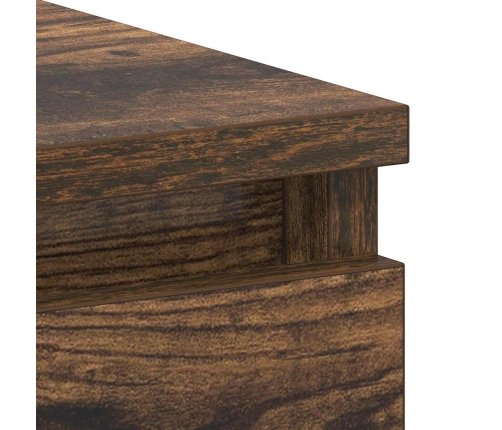 Escritorio de madera contrachapada roble ahumado 90x45x76 cm