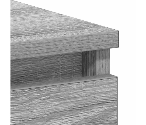 Escritorio de madera contrachapada gris Sonoma 90x45x76 cm
