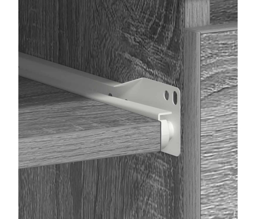 Escritorio de madera contrachapada gris Sonoma 90x45x76 cm