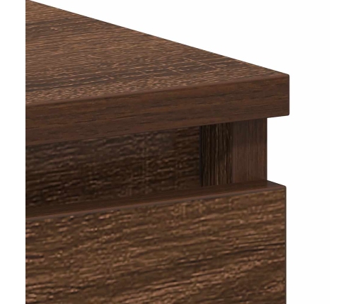 Escritorio de madera contrachapada roble marrón 90x45x76 cm