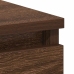 Escritorio de madera contrachapada roble marrón 90x45x76 cm