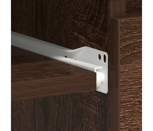 Escritorio de madera contrachapada roble marrón 90x45x76 cm