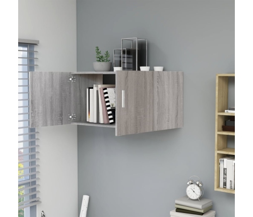 Armario de pared madera de ingeniería gris Sonoma 80x39x40 cm