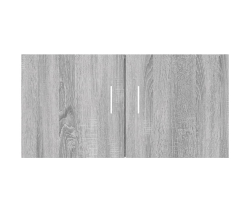 Armario de pared madera de ingeniería gris Sonoma 80x39x40 cm