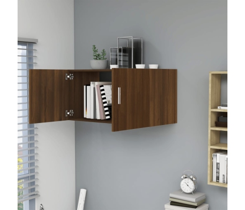 Armario de pared madera de ingeniería roble marrón 80x39x40 cm