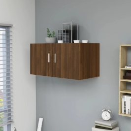 Armario de pared madera de ingeniería roble marrón 80x39x40 cm