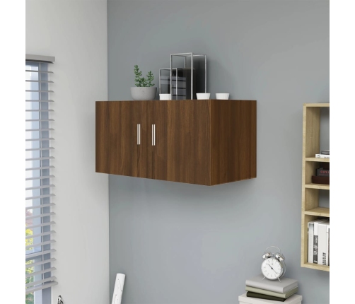 Armario de pared madera de ingeniería roble marrón 80x39x40 cm