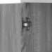 Armario de baño madera contrachapada gris Sonoma 30x30x183,5 cm