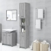 Armario de baño madera contrachapada gris Sonoma 30x30x183,5 cm