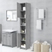 Armario de baño madera contrachapada gris Sonoma 30x30x183,5 cm