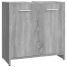 Armario de baño madera contrachapada gris Sonoma 60x33x60 cm