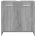 Armario de baño madera contrachapada gris Sonoma 60x33x60 cm