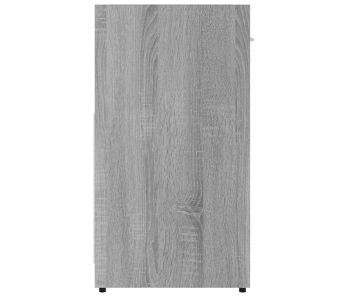 Armario de baño madera contrachapada gris Sonoma 60x33x60 cm