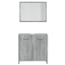 Set de muebles de baño madera contrachapada gris Sonoma