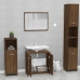 Set de muebles de baño madera contrachapada marrón roble