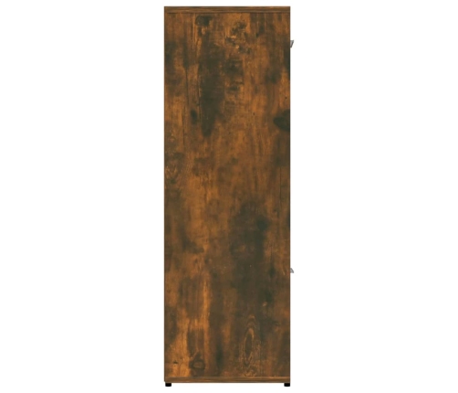 Estantería madera contrachapada color roble ahumado 90x30x90 cm