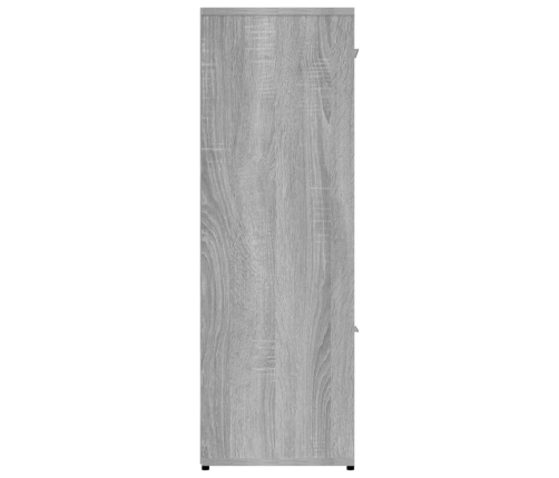 Estantería madera contrachapada gris sonoma 90x30x90cm