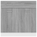 Armario inferior cocina contrachapada gris Sonoma 80x46x81,5 cm