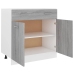 Armario inferior cocina contrachapada gris Sonoma 80x46x81,5 cm